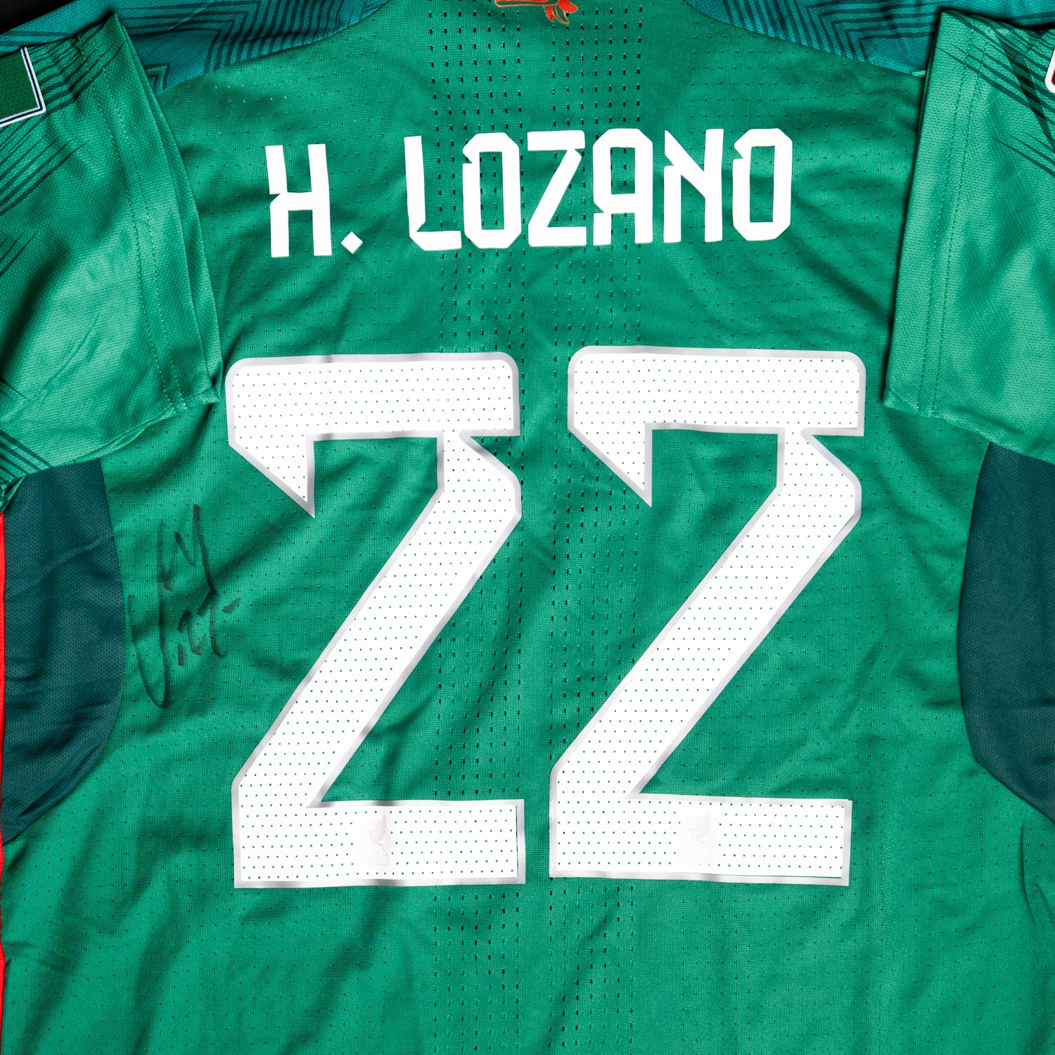 Jersey Firmado Chuky Lozano - México Mundial 2022